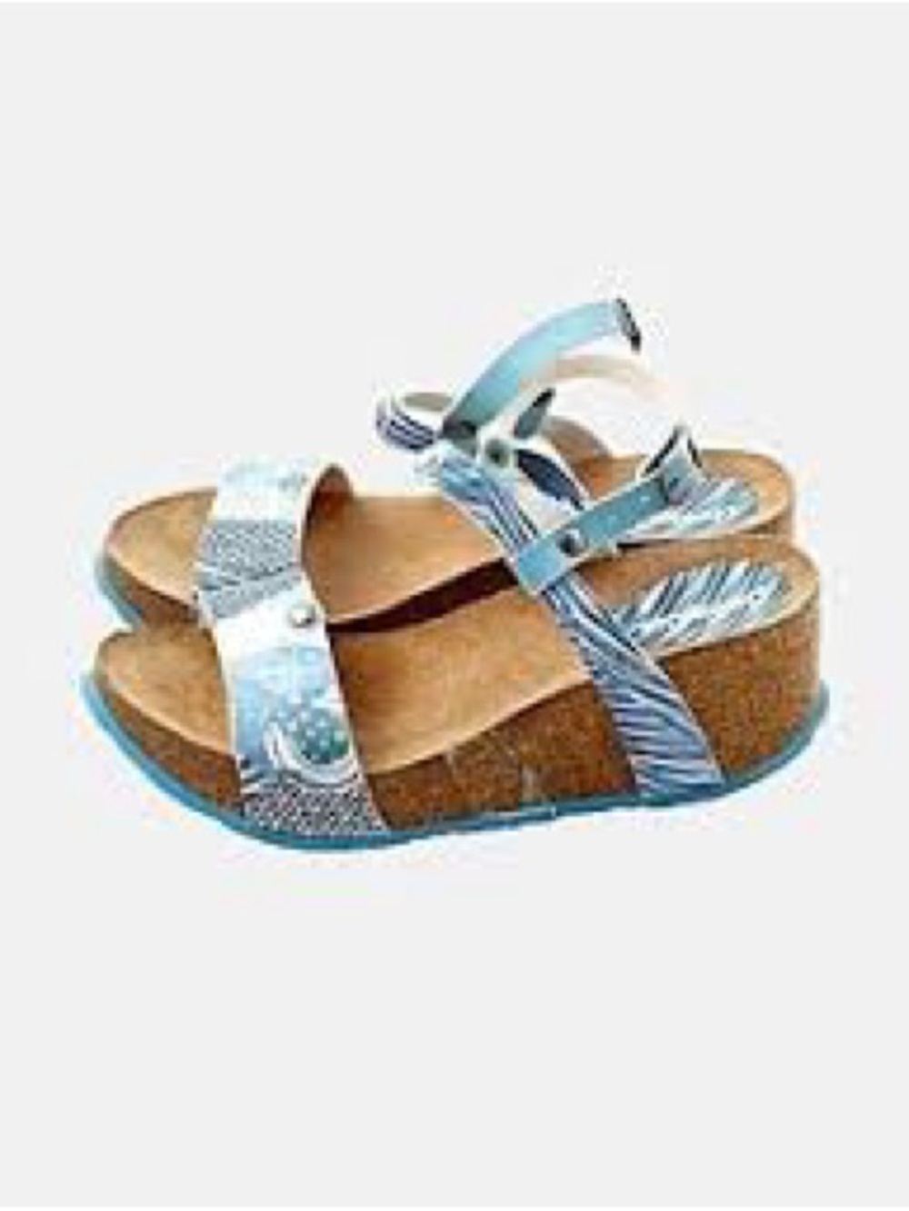 DESIGUAL, the wedge leather sandals !
